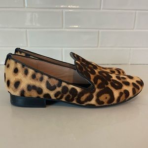 Taryn Rose Bryana leopard haircalf loafers size 6B